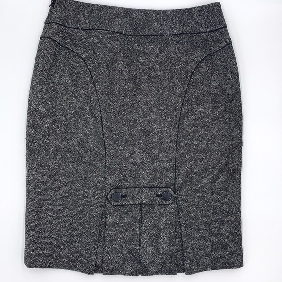 Ann Taylor Tweed Wool / Silk Blend Pencil Skirt Size 4P - Picture 13 of 14